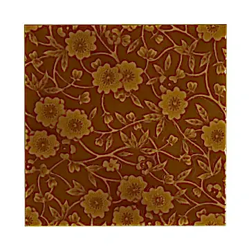 Burleigh x Craven Dunnill Jackfield Trivet Tile, Flame