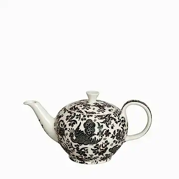 Black Regal Peacock Small Teapot, 400ml