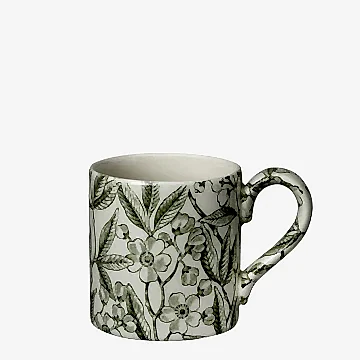 Green Prunus Mug Half Pint 284ml/0.5pt
