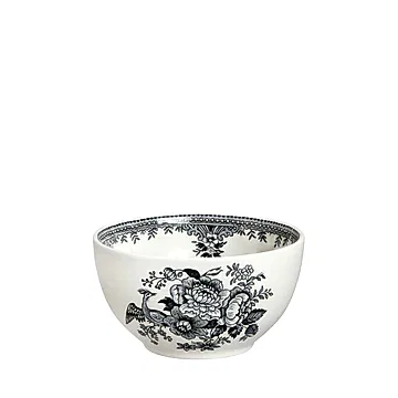 Black & White Asiatic Pheasants Mini Footed Bowl 12cm/5"