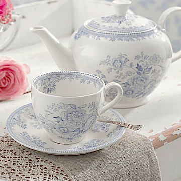 Blue Asiatic Pheasants Tea Saucer