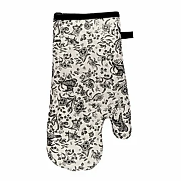 Burleigh x Bedeck of Belfast Charcoal and White Regal Peacock Oven Mitt