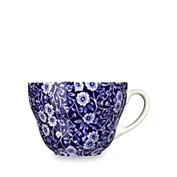 Breakfast Cup - Blue Calico Breakfast Cup 425ml / 0.75pt