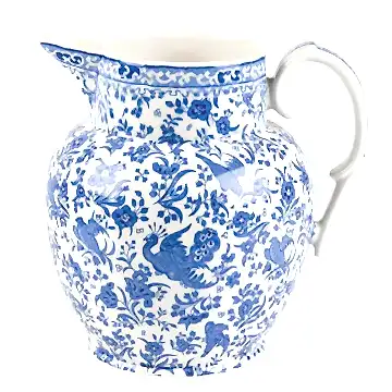 Etruscan Jug - Blue Regal Peacock Large Etruscan Jug