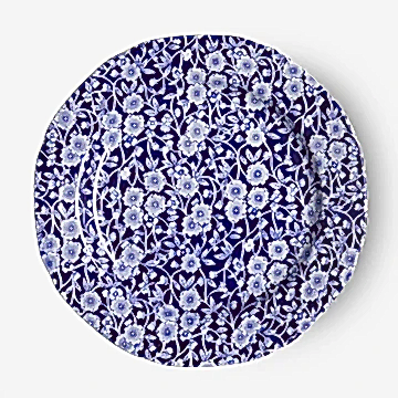 Plate - Blue Calico Plate 21.5cm/8.5"