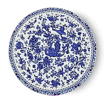 Plate - Blue Regal Peacock Plate 22cm/8.75"