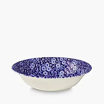 Pudding/Soup Bowl - Blue Calico Pudding / Soup Bowl 20.5cm/8"