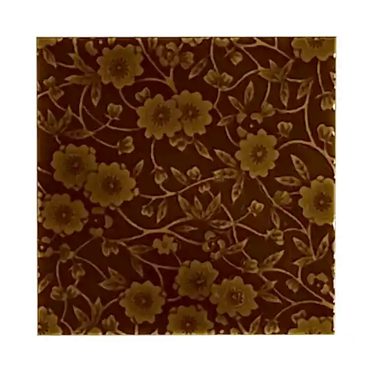 Burleigh x Craven Dunnill Jackfield Trivet Tile, Flame