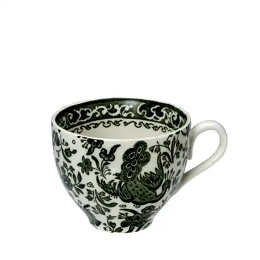 Green Regal Peacock Teacup 187ml/0.33pt