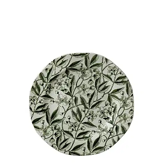 Green Prunus Plate 19cm Seconds
