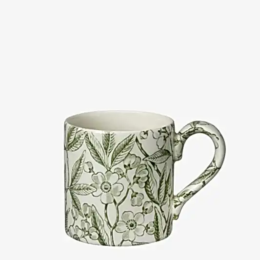 Green Prunus Mug Half Pint 284ml/0.5pt
