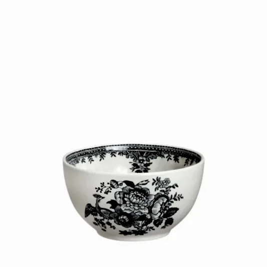 Black & White Asiatic Pheasants Mini Footed Bowl 12cm/5"