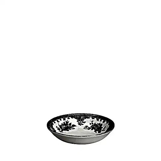 Black & White Asiatic Pheasants Butter Pat 12cm/4.7"
