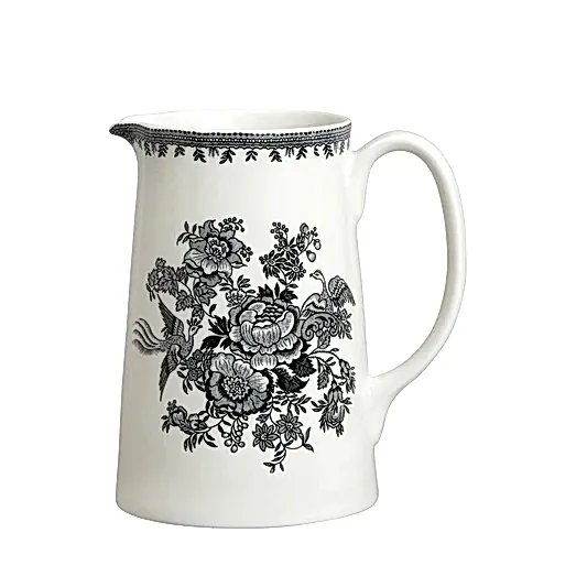 Black & White Asiatic Pheasants Large Tankard Jug 1.1L/2pt
