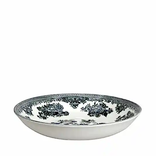 Black & White Asiatic Pheasants Pasta Bowl 23cm/9"