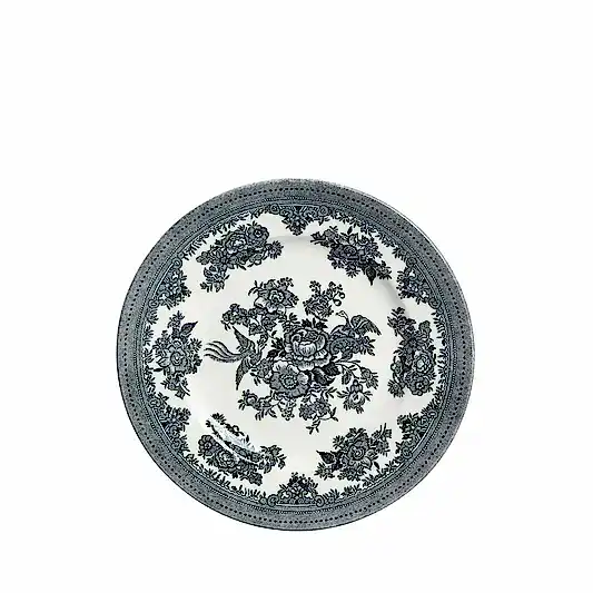 Black & White Asiatic Pheasants Plate 17.5cm/7"