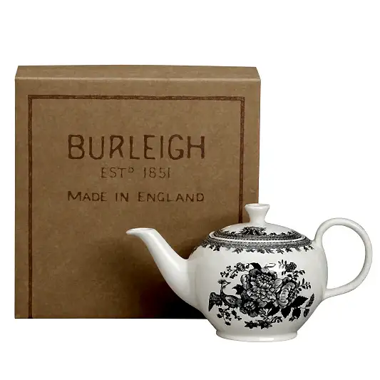 Black & White Asiatic Pheasants Small Teapot Gift Set, 3-4 Cup 400ml/0.75pt