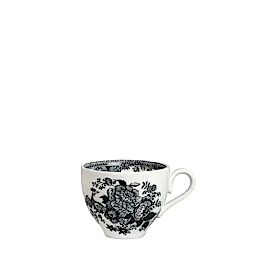 Black & White Asiatic Pheasants Teacup 187ml/0.33pt