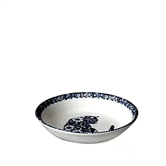 Blue Calico Cat Butter Pat
