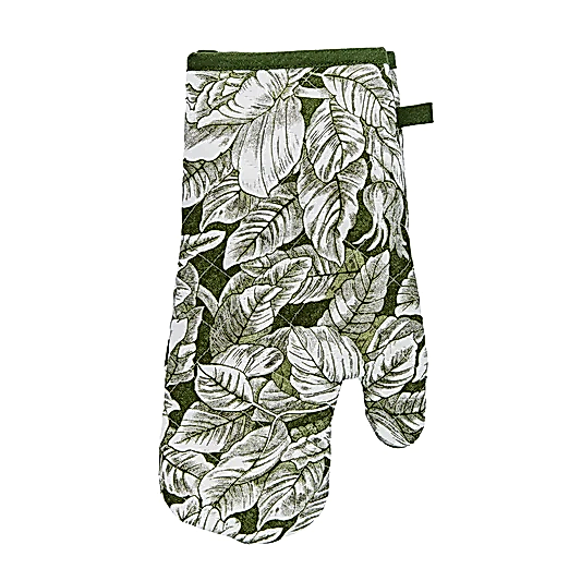Burleigh x Bedeck of Belfast Green Hibiscus Oven Mitt