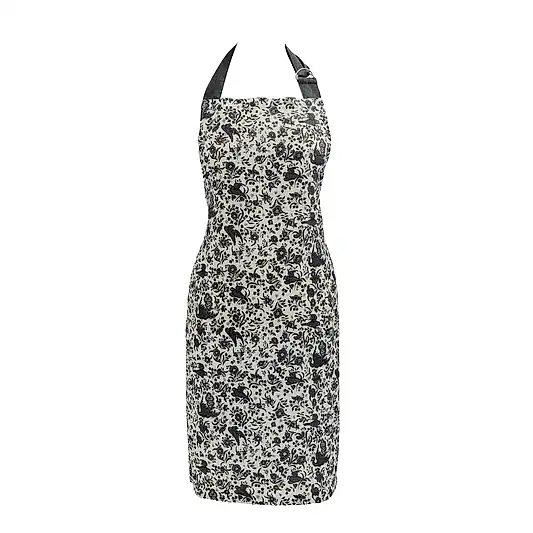 Burleigh x Bedeck of Belfast Charcoal and White Regal Peacock Apron