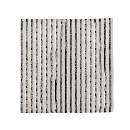 Burleigh x Bedeck of Belfast Charcoal and White Regal Peacock Napkins, Set of 4
