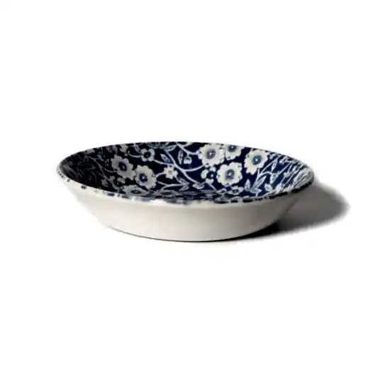 Pale Blue Calico Butter Pat Dish 12cm/4.75"