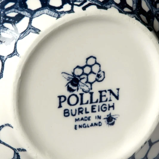 Ink Blue Pollen Espresso Cup and Saucer