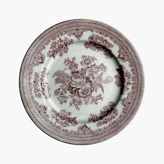 Pink Asiatic Pheasants Plate 17.5cm/7" Seconds