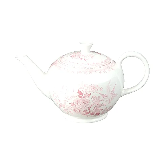 Pink Asiatic Pheasants Large Teapot 7 Cups 800ml/1.5pt