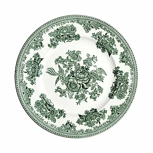Green Asiatic Pheasants Plate 22cm/8.75"