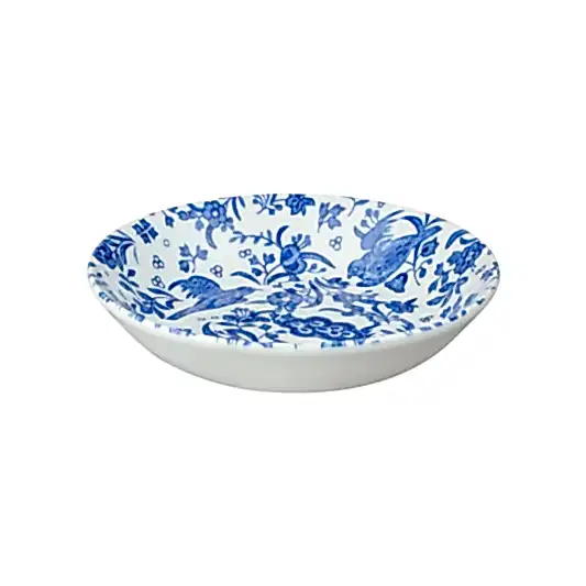 Blue Regal Peacock Butter Pat 12cm