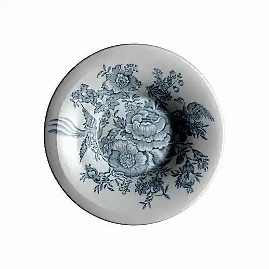 Blue Asiatic Pheasants Espresso Saucer