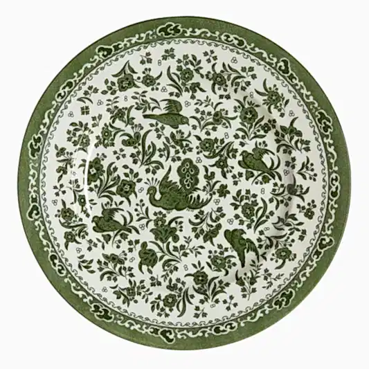 Green Regal Peacock Plate 25cm