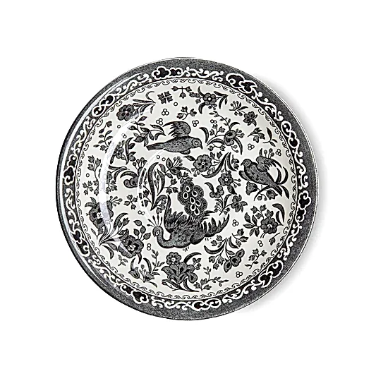 Breakfast Saucer - Black Regal Peacock Breakfast Saucer