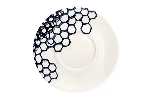 Ink Blue Pollen Espresso Saucer