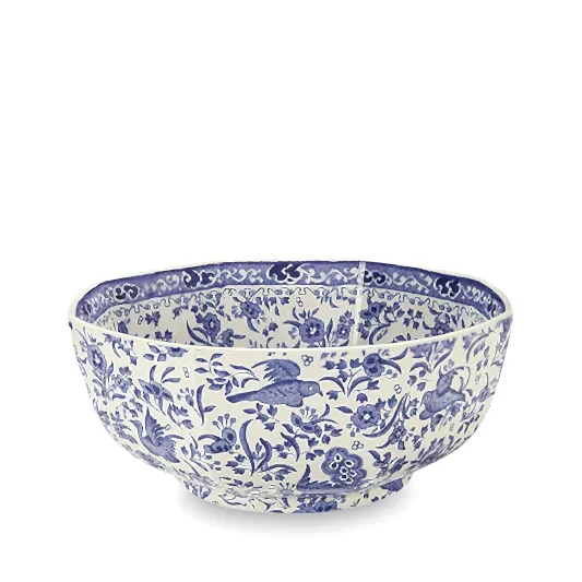 Hexagon Bowl - Blue Regal Peacock Octagonal Bowl Medium 20.5cm/8"