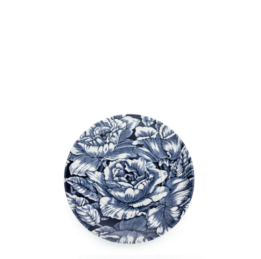 Ink Blue Hibiscus Coffee Saucer