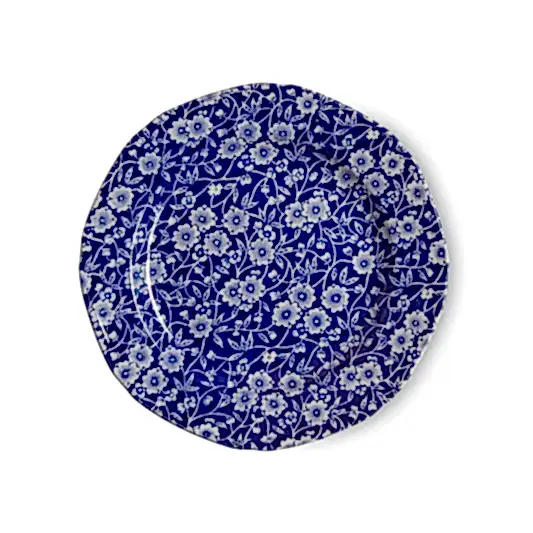 Plate - Blue Calico Plate 19cm/7.5"