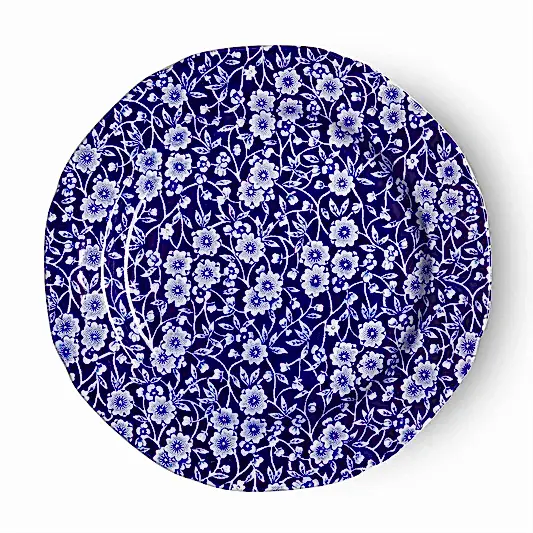 Plate - Blue Calico Plate 21.5cm/8.5"