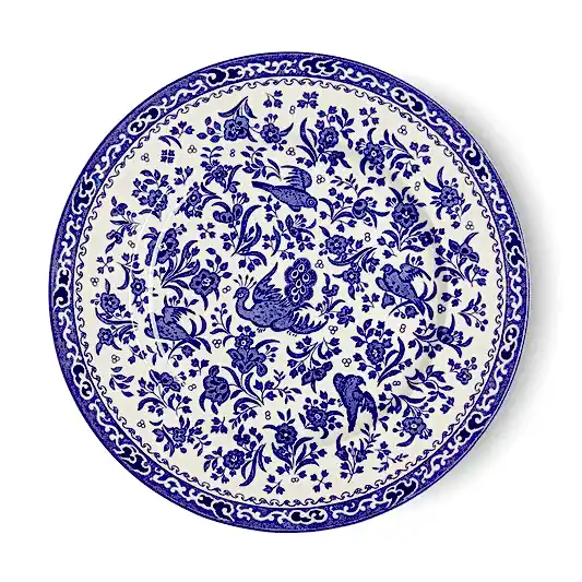 Plate - Blue Regal Peacock Plate 25cm/10"