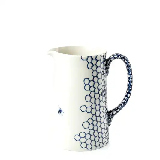 Ink Blue Pollen Large Tankard Jug 2pt