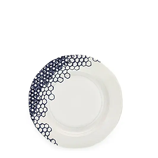 Ink Blue Pollen Plate 21.5cm