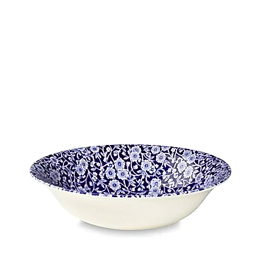 Pudding/Soup Bowl - Blue Calico Pudding / Soup Bowl 20.5cm/8"