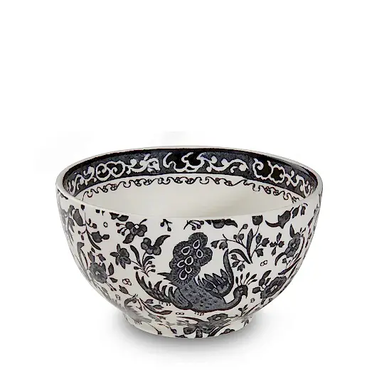 Sugar Bowl - Black Regal Peacock Sugar Bowl 12cm/4.75"