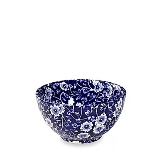 Sugar Bowl - Blue Calico Sugar Bowl 9.5cm/4"
