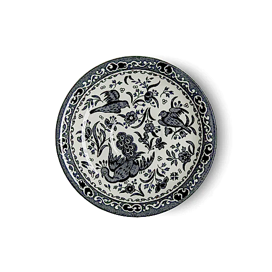 Tea Saucer - Black Regal Peacock Tea Saucer Seconds