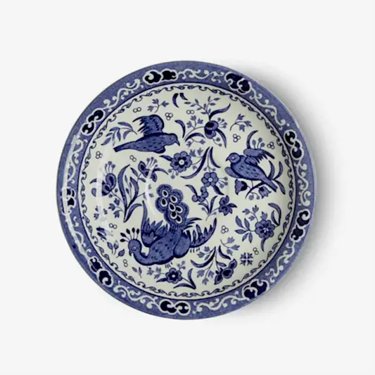 Tea Saucer - Blue Regal Peacock Tea Saucer Seconds